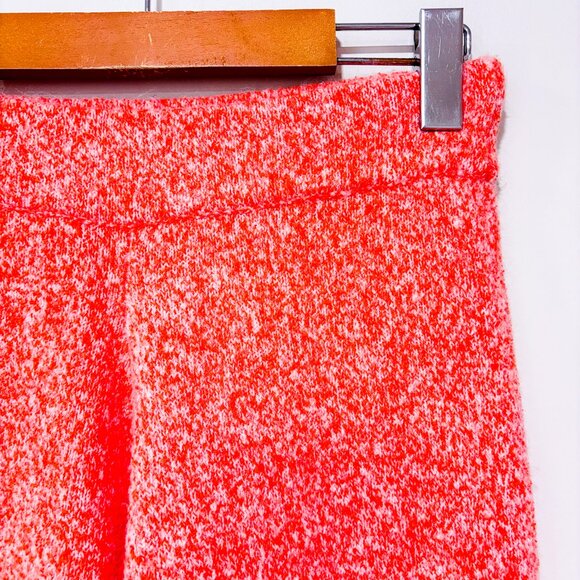 ZARA Orange Knit Wide Leg Lounge Pants | Small * - Picture 7 of 8